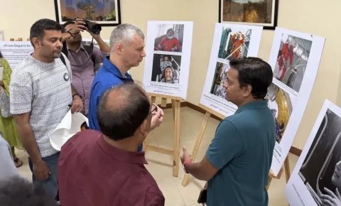 В Нью-Дели прошла встреча российского космонавта с индийскими школьниками