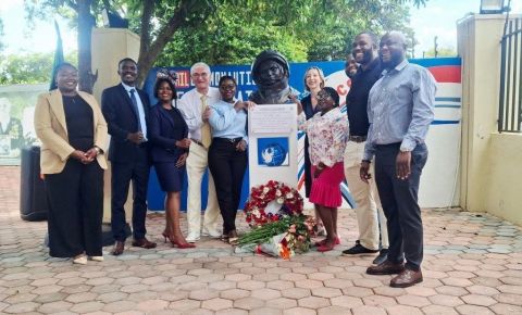 В Замбии увековечили память Юрия Гагарина