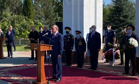 На мемориальном комплексе «Шерпенский плацдарм» прошла церемония по случаю 76-й годовщины Ясско-Кишинёвской операции