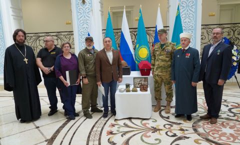В Посольстве Казахстана в России состоялась передача останков погибших в годы Великой Отечественной войны