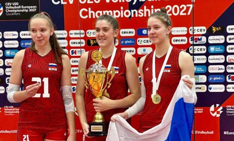 Российская женская команда по волейболу одержала победу в финале отборочного турнира чемпионата Европы в Мостаре