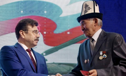 В Бишкеке состоялся торжественный приём по случаю Дня защитника Отечества