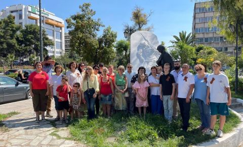В Афинах соотечественники почтили память погибших в Великой Отечественной войне