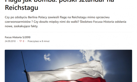 Осторожно - фейк! Польский флаг над рейхстагом