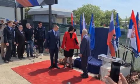 Посол России в Сербии принял участие в церемонии открытия памятника солдатам Красной Армии