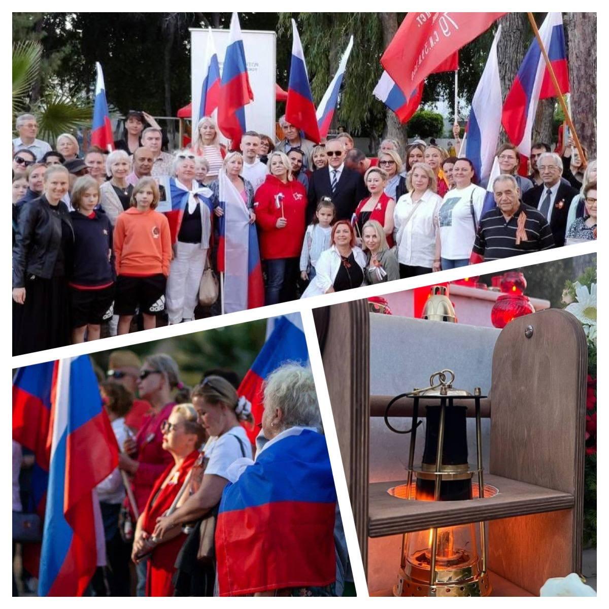 На Кипре Международная Акция «Огонь Памяти» стартовала в Ларнаке возле монумента Павшим во Второй Мировой войне