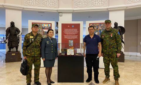 В Нур-Султане состоялось торжественная церемония передачи солдатского медальона Сейдахмета Жасыбаева