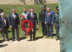 В Иерусалиме прошла церемония у Монумента «Свеча памяти», в честь защитников блокадного Ленинграда