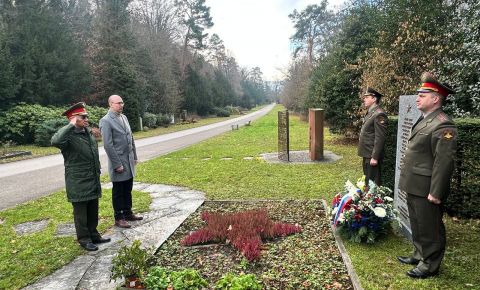 На Базельском кладбище «Hornli»  прошла мемориальная церемония в честь Дня неизвестного солдата
