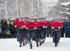 В Нижнекамске с почестями перезахоронили останки 19 красноармейцев