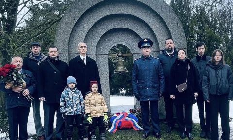 В Копенгагене у памятника «Русский монумент» прошла мемориальная церемония