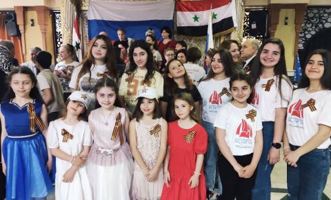 В сирийском городе Хама соотечественники отпраздновали День Победы