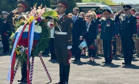 Мемориальные церемонии у советских воинских захоронений прошли в в корейских городах Хэджу, Вонсан, Хамхын