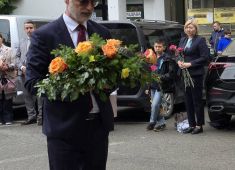 В Скопье прошла церемония возложения венков к стеле памяти воинов Антигитлеровской коалиции