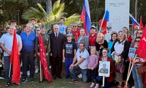 В Ларнаке у Монумента павшим героям Второй Мировой войны состоялась памятная церемония