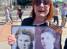 В Женеве напротив ООН прошел «Бессмертный Полк»