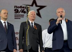 Большой праздничный концерт в Душанбе «Победа 9/45. Таджикистан и Россия: правнуки победителей»