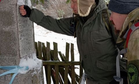 В Бресте, активисты Международного Движения «Бессмертный полк» провели поход по местам, связанным с Великой Отечественной войной