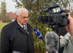 На воинском кладбище в Лебусе прошла церемония захоронения останков красноармейцев