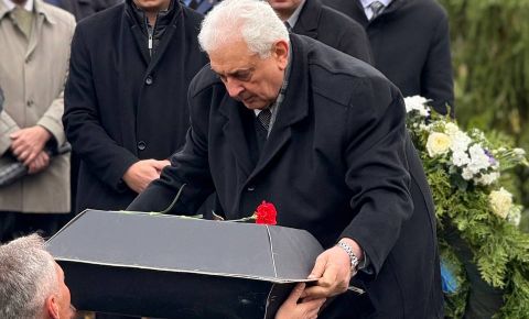 На воинском кладбище в Лебусе прошла церемония захоронения останков красноармейцев