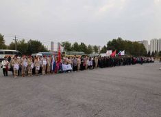 На территории советского мемориального воинского кладбища в районе Люйшунькоу прошла мемориальная церемония