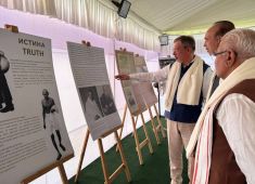 В Индии  в мемориальном комплексе Раджгхат открылась выставка «Лев Толстой - Махатма Ганди»